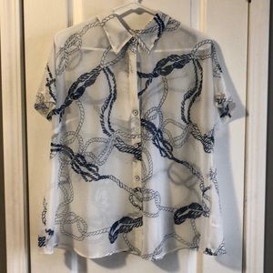 Cabi Boating Button Down Top